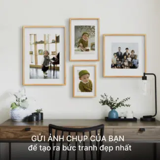 In ảnh, hình gia đình trên giấy ảnh và đóng khung tranh có kính theo yêu cầu