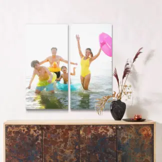 in tranh canvas gia đình theo yêu cầu