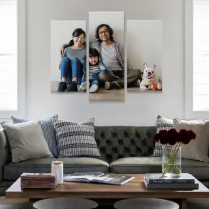 in ảnh, in hình gia đình trên canvas theo yêu cầu
