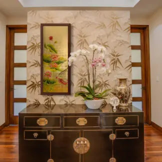 Bộ 2 Tả liên ngư sơn mài khung composite 9