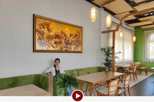Dự án tranh tại nhà hàng chay lục lạc