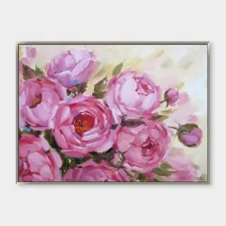 Trang những đoá mẫu đơn hồng cavas 50x70 | 60x80
