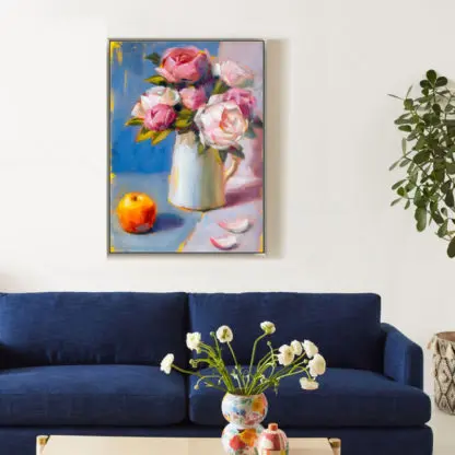 Peony II - Tranh canvas hoa mẫu đơn - Ảnh 2