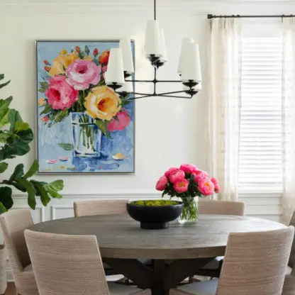 Peony I - Tranh canvas hoa mẫu đơn - Hình ảnh 2