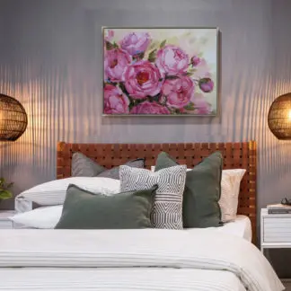 Trang những đoá mẫu đơn hồng cavas 50x70 | 60x80