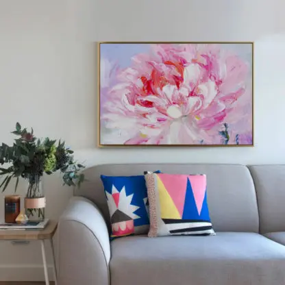 Peony V - Tranh canvas hoa mẫu đơn - Hình ảnh 2