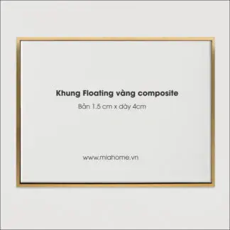 VÀNG khung tranh canvas floating 3