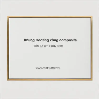 VÀNG khung tranh canvas floating 3