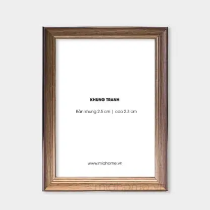 Khung ảnh treo tường Towa nâu xước NX25