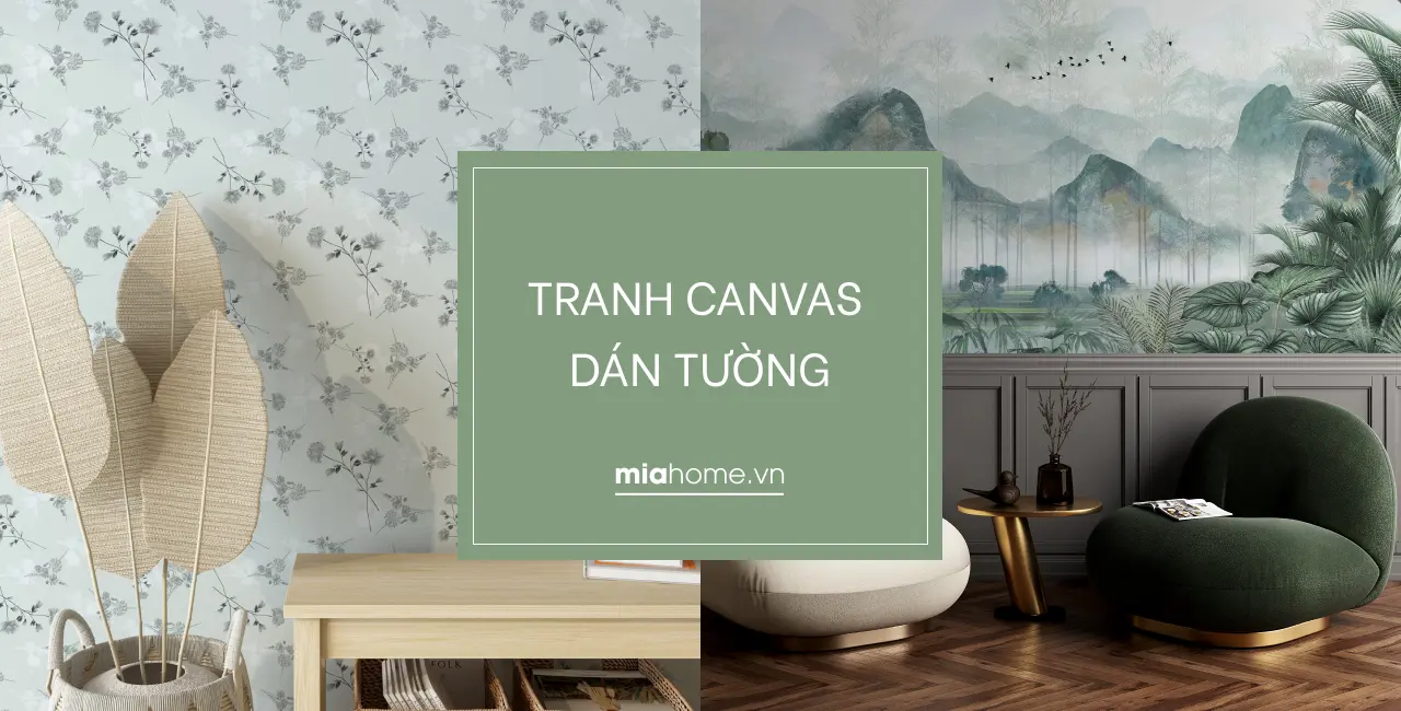 Giấy dán tường tranh canvas dán tường