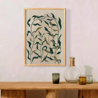 Botanical no.1 tranh lá cây hiện đại