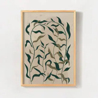 Botanical no.1 tranh lá cây hiện đại