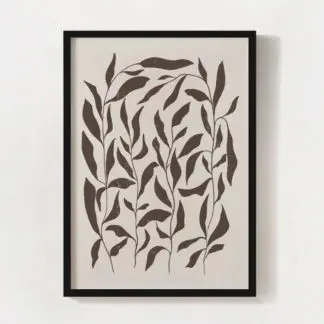 Botanical No.2 - Tranh lá cây hiện đại, tranh treo tường phòng khách
