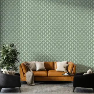 Họa tiết liền mạch xanh lá - Tranh dán tường