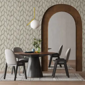 Leaves giấy dán tường beige 3
