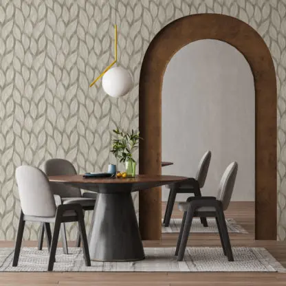 Leaves giấy dán tường beige 3