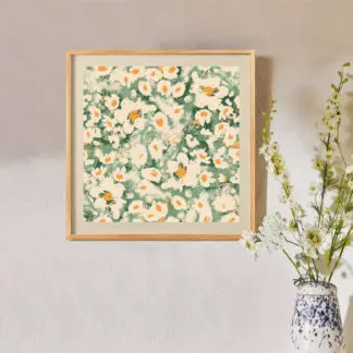 Pastel no.2 - tranh phòng khách khung kính hiện đại
