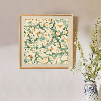 Pastel no.2 - tranh phòng khách khung kính hiện đại