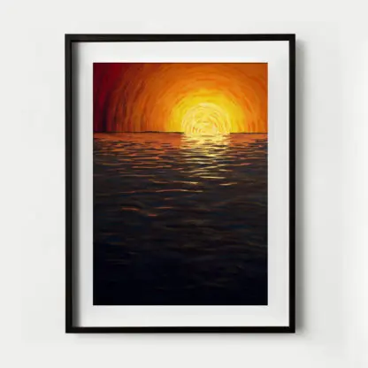 Sunset n sunrist - Tranh hiện đại khung kính - Hình ảnh 4
