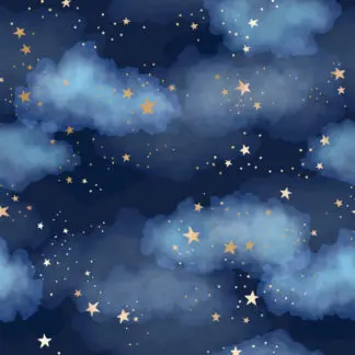 Cloudy Blue - Tranh dán tường cho bé