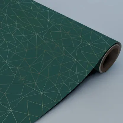 diamond lines giấy dán tường xanh 2