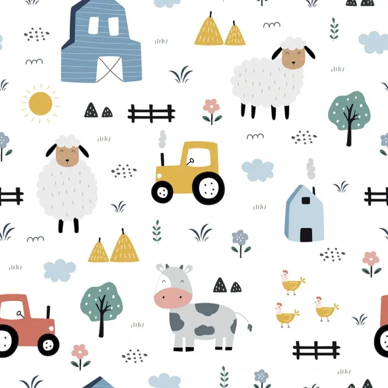 happy land - giấy dán tường phòng trẻ 1