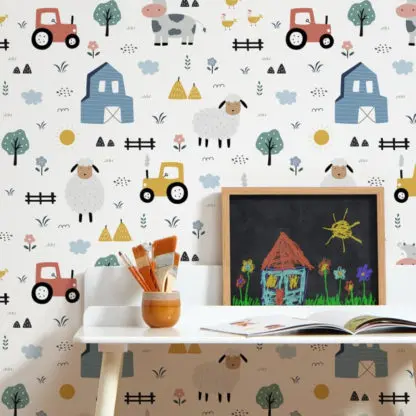 happy land - giấy dán tường phòng trẻ 2
