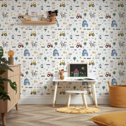 happy land - giấy dán tường phòng trẻ 3
