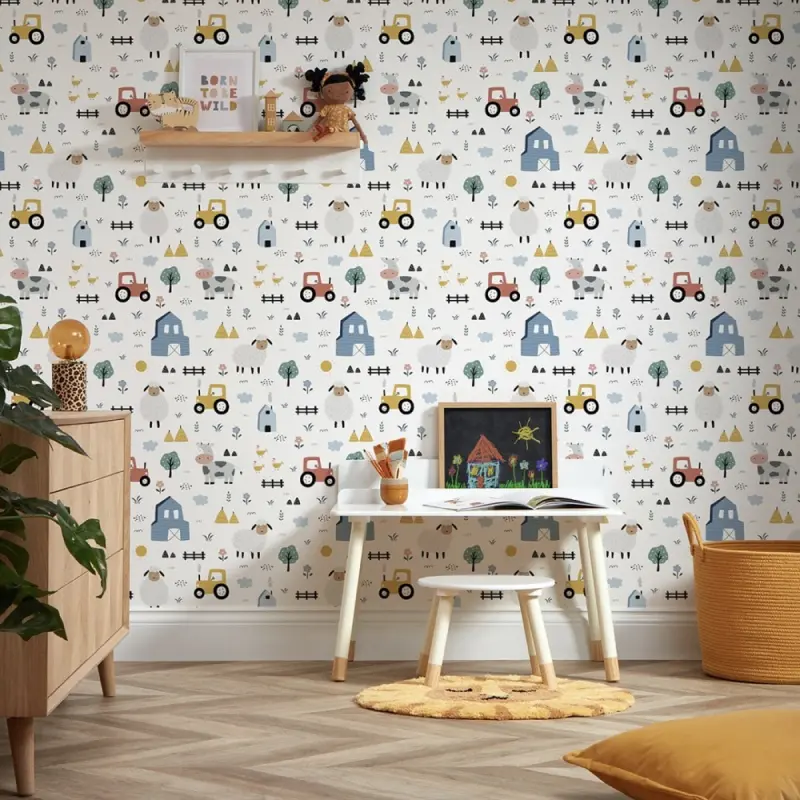 happy land - giấy dán tường phòng trẻ 3