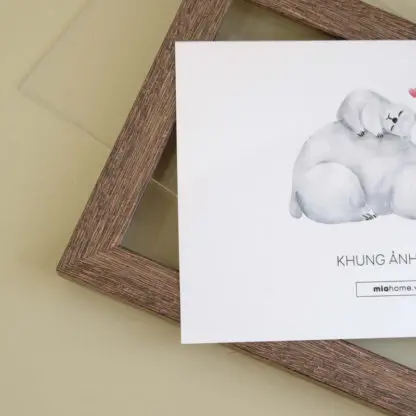 SIRI hồng xước bản 2.3 cm - khung ảnh 13x18, 15x21, 18x24, 10x15 - Hình ảnh 5