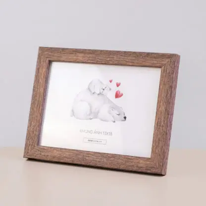 SIRI hồng xước bản 2.3 cm - khung ảnh 13x18, 15x21, 18x24, 10x15 - Hình ảnh 4