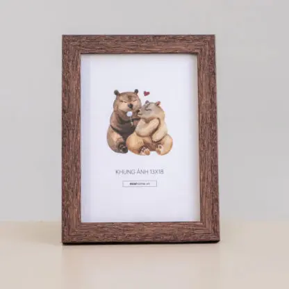 SIRI hồng xước bản 2.3 cm - khung ảnh 13x18, 15x21, 18x24, 10x15 - Hình ảnh 2