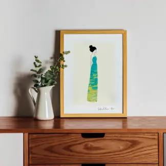 Elegance - Tranh khung kính cô gái