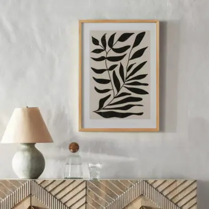 The leaf No.1 - Tranh khung kính hiện đại, tranh treo tường phòng khách - Hình ảnh 2