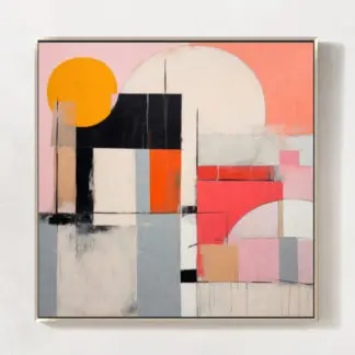 Geometry no.1 - Tranh canvas sắc màu trừu tượng