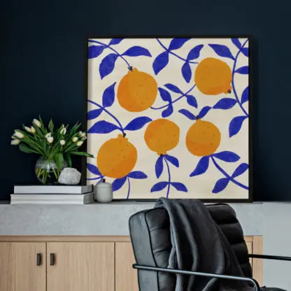 Lemon - Tranh in canvas vuông - Hình ảnh 2