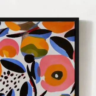 Tranh hiện đại canvas hoa và lá