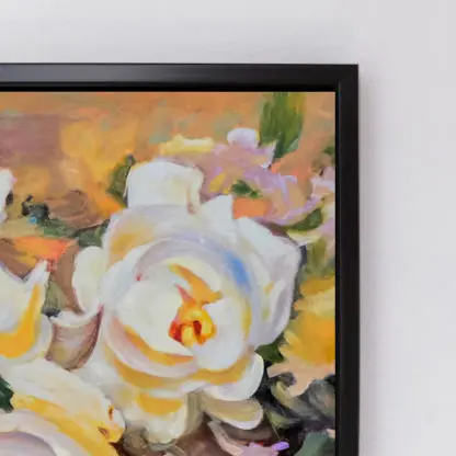 Romantic Flowers - Tranh sơn dầu hoa vàng treo tường phòng khách, phòng ngủ