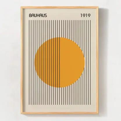 Black Yellow - Bộ 2 Tranh treo tường phòng khách phong cách Boho sắc vàng - Hình ảnh 4