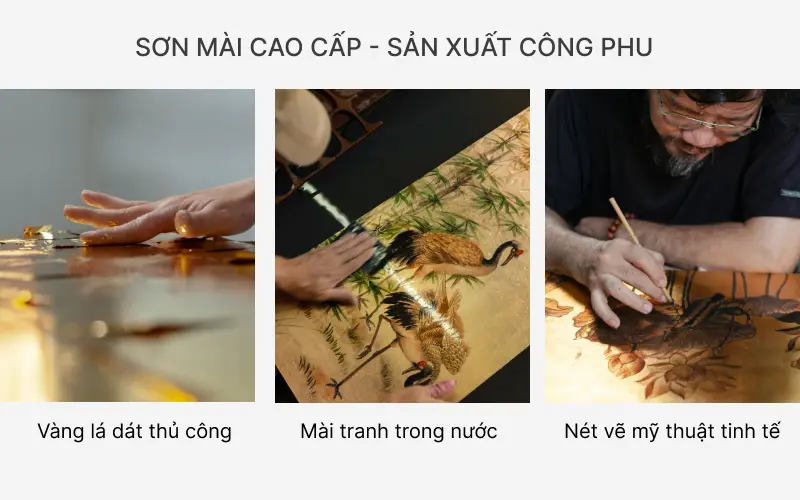 Sản xuất sơn mài kỳ công