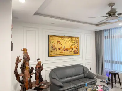 Tùng hạc diên niên liền khối 80x160