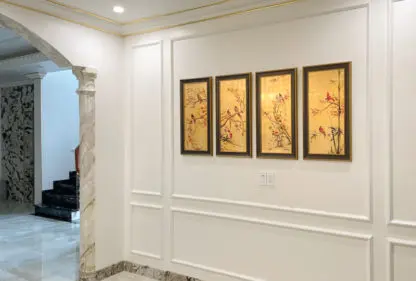 Tranh Tứ Quý sơn mài