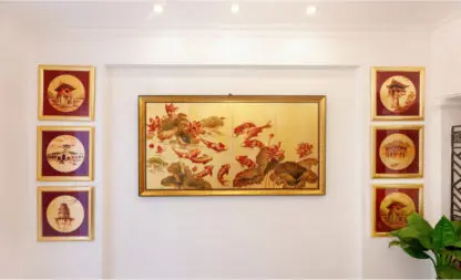 Tranh Khuê Văn Các biểu tượng tri thức Việt - Quà tặng sơn mài cao cấp - Hình ảnh 8