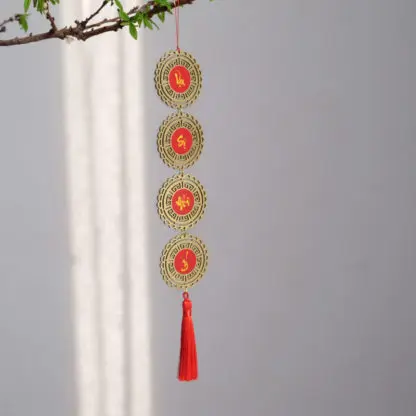 Vạn Sự Như Ý vàng - Liễn treo cây mai, cây đào, liễn chúc tết, quà tặng tết