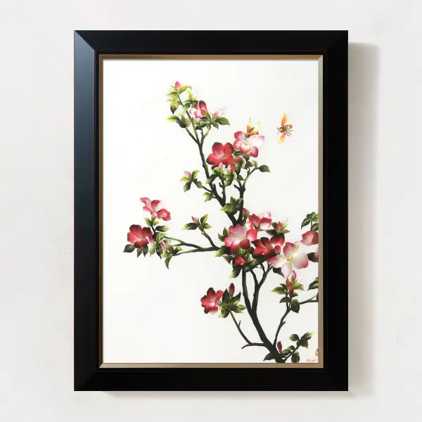 Đóng khung tranh thêu bản khung 6 cm