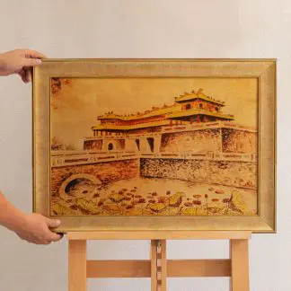 Tranh Cố Đô Huế sơn mài dát vàng quà tặng đối tác nước ngoài độc đáo