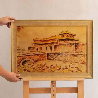 Tranh Cố Đô Huế sơn mài dát vàng quà tặng đối tác nước ngoài độc đáo