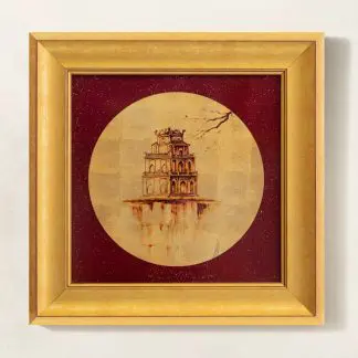 Hồ gươm sơn mài dát vàng 40x40 1 1
