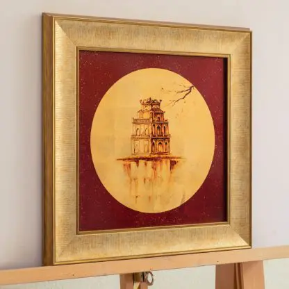 Tranh sơn mài Hồ Gươm quà tặng độc đáo sếp và đối tác - Hình ảnh 3