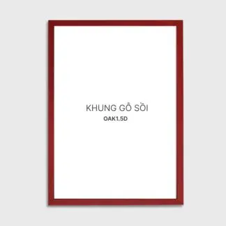 OAK đỏ bản 1.5 cm - Khung hình gỗ sồi